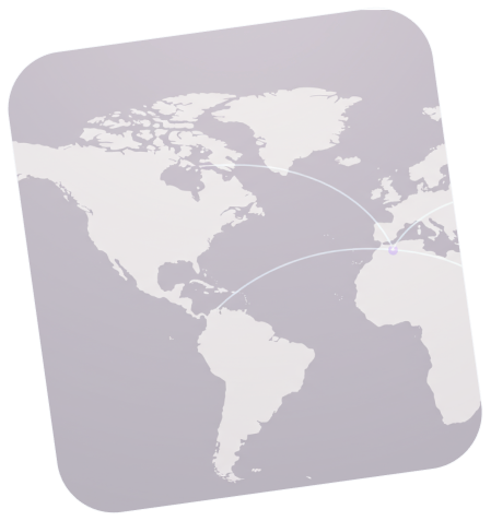 a section of the map of the world